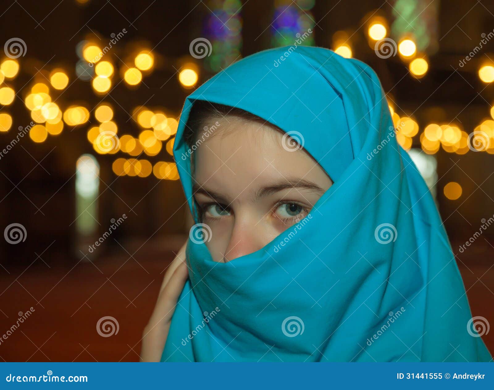 Teen Muslim Girl At A Mosque Stock Image Image Of Person