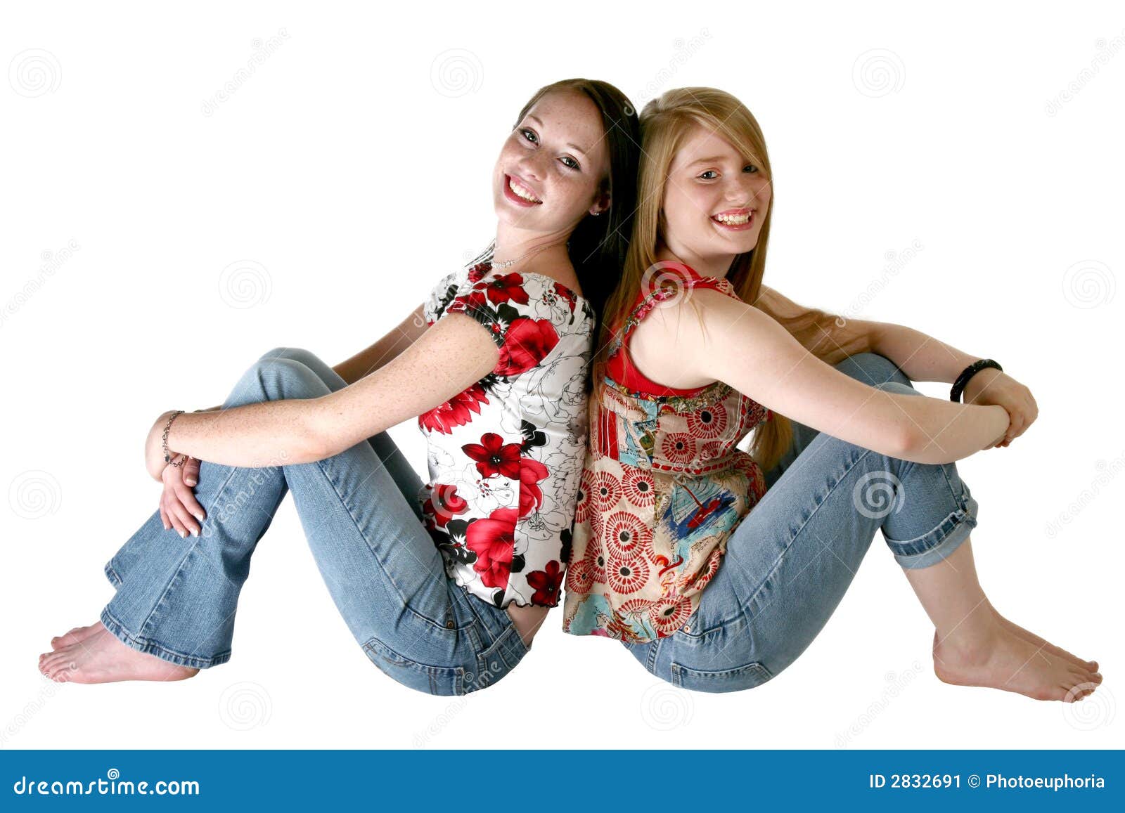 Teen Sisters Stock Image