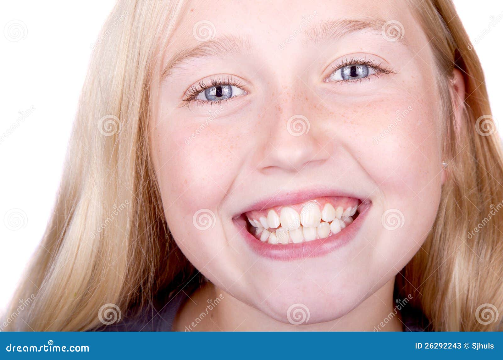 Teen Smiling Close Up Stock Image Image Of Childhood