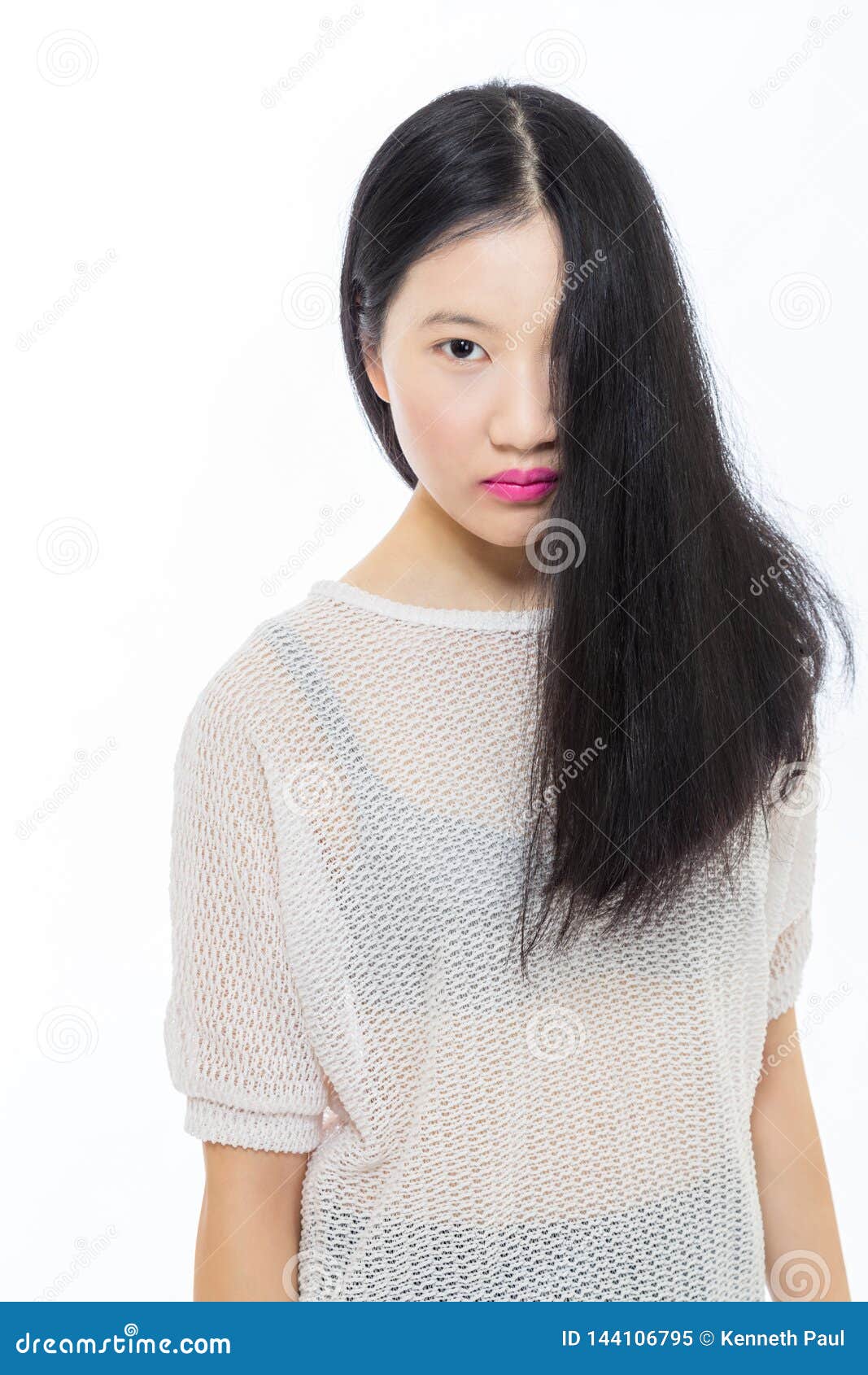 Teenage Asian High School Girl Stock Image - Image of high, model ...