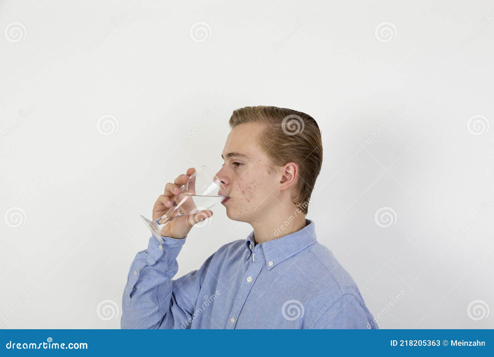 Teen boy with water stock image. Image of book, person - 73687417