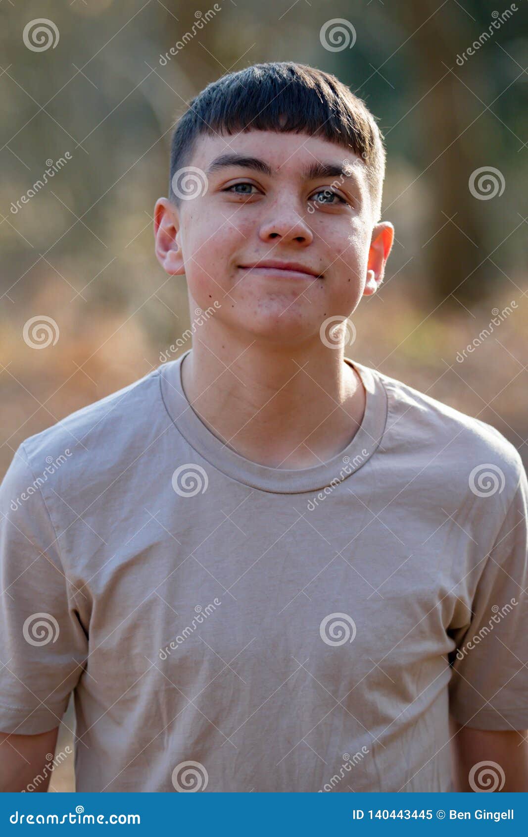 Teenage Boy Outside on a Bright Spring Day Stock Image - Image of happy ...
