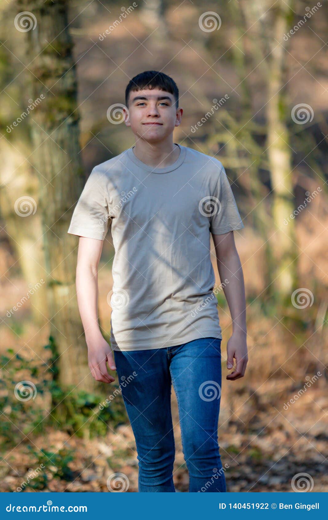 Teenage Boy Outside on a Bright Spring Day Stock Photo - Image of warm ...