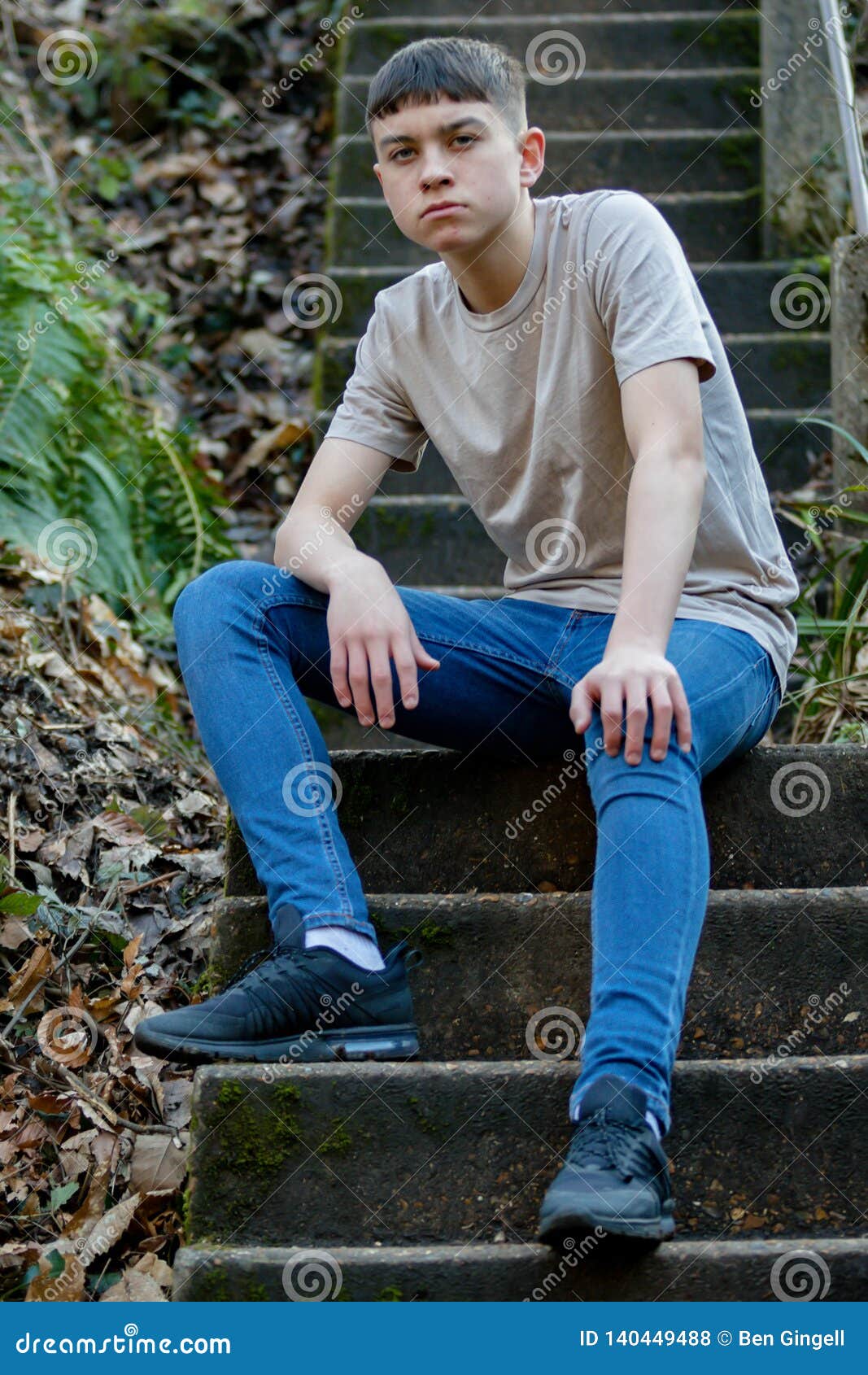 Teenage Boy Outside on a Bright Spring Day Stock Photo - Image of space ...