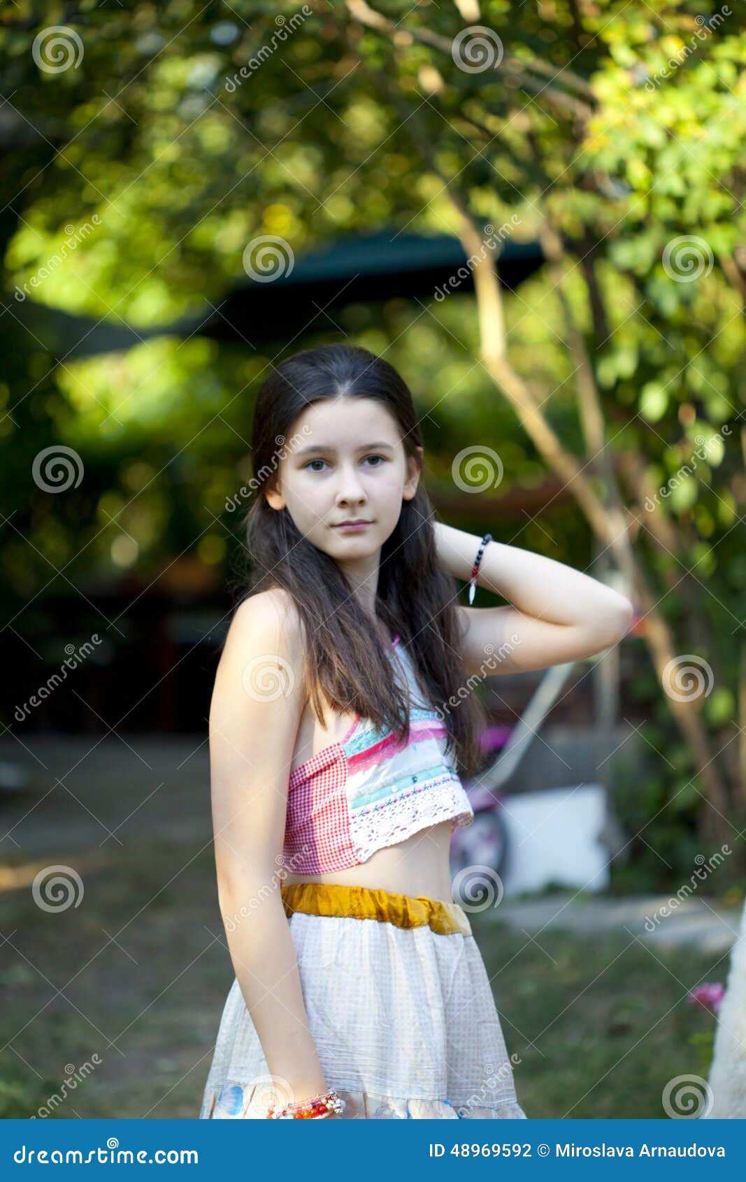 Teenage girl in boho style stock photo. Image of country - 48969592