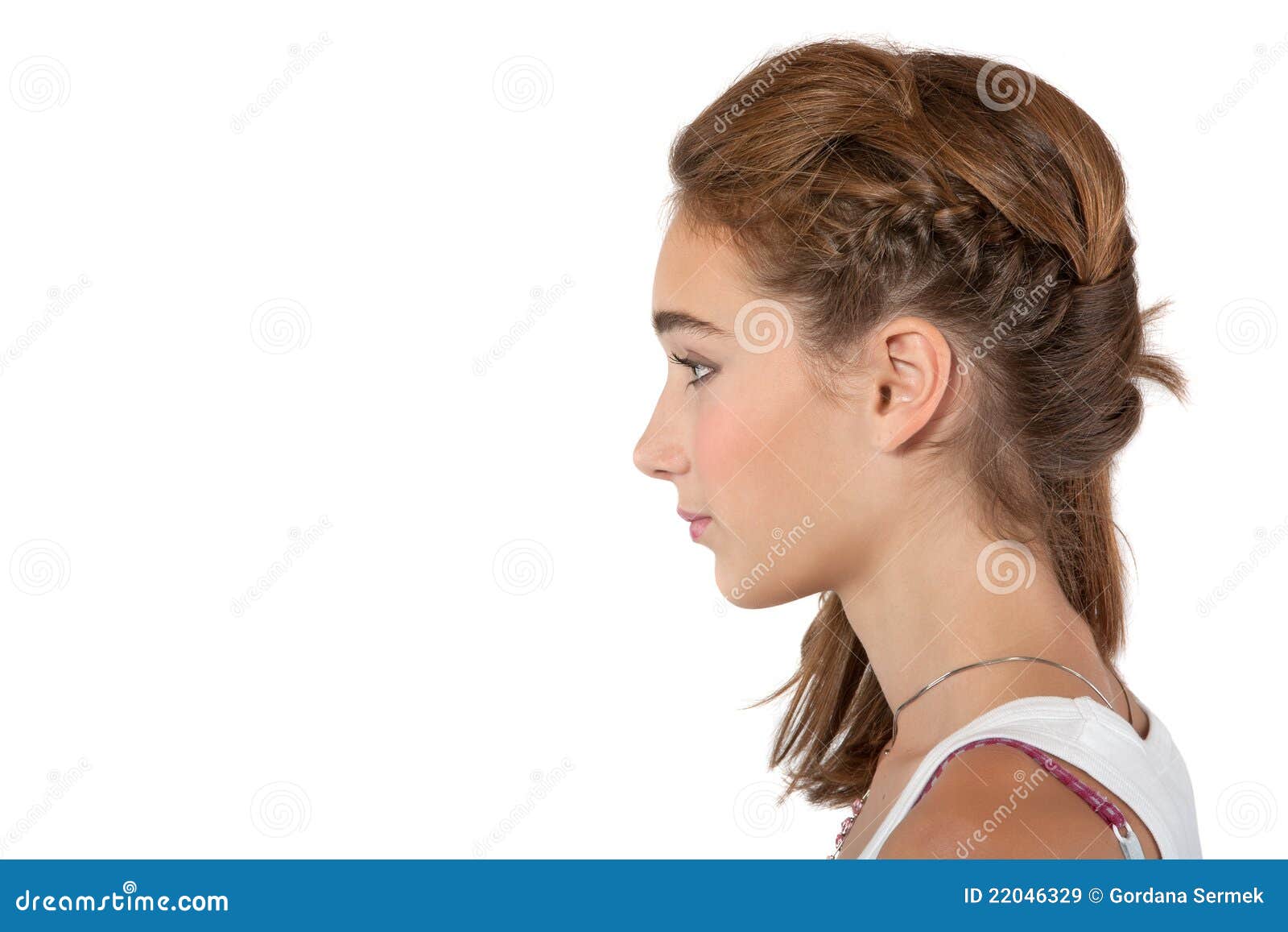 Teenage Girl with Braided Hair Stock Image - Image of face, brunette: 22046329 Teenage Girl with Braided Hair Stock Image - Image of face, brunette: 22046329