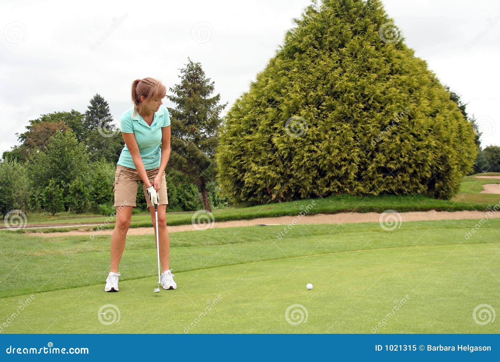 Teenage Girl Golfing Royalty Free Stock Photo Image 1021315 pertaining to Golfing Girl