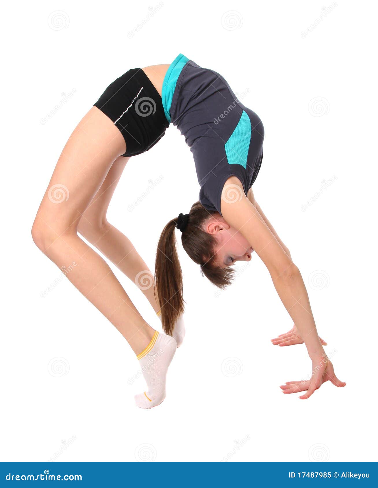 Gymnastic poses vinyl wall art stickers set of 6 home sport girl bedroom  decals | eBay