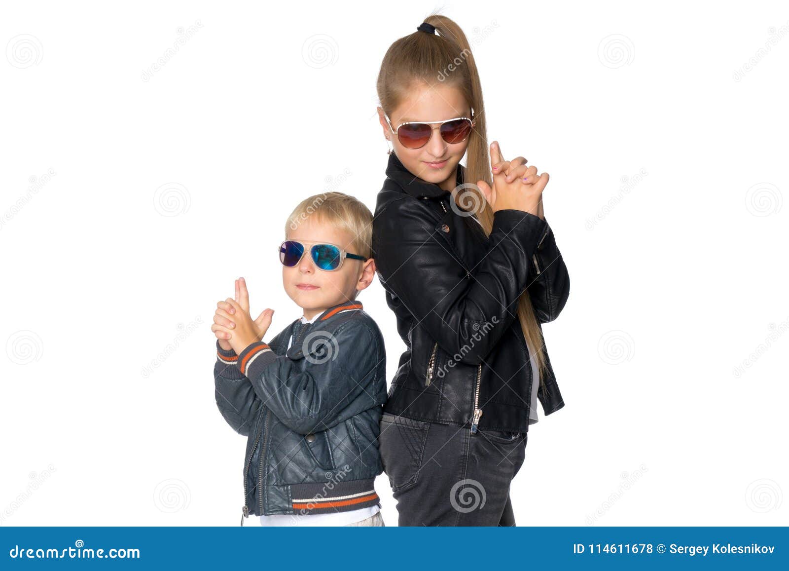 A Teenage Girl With Her Younger Brother Stock Photo Image Of Girl