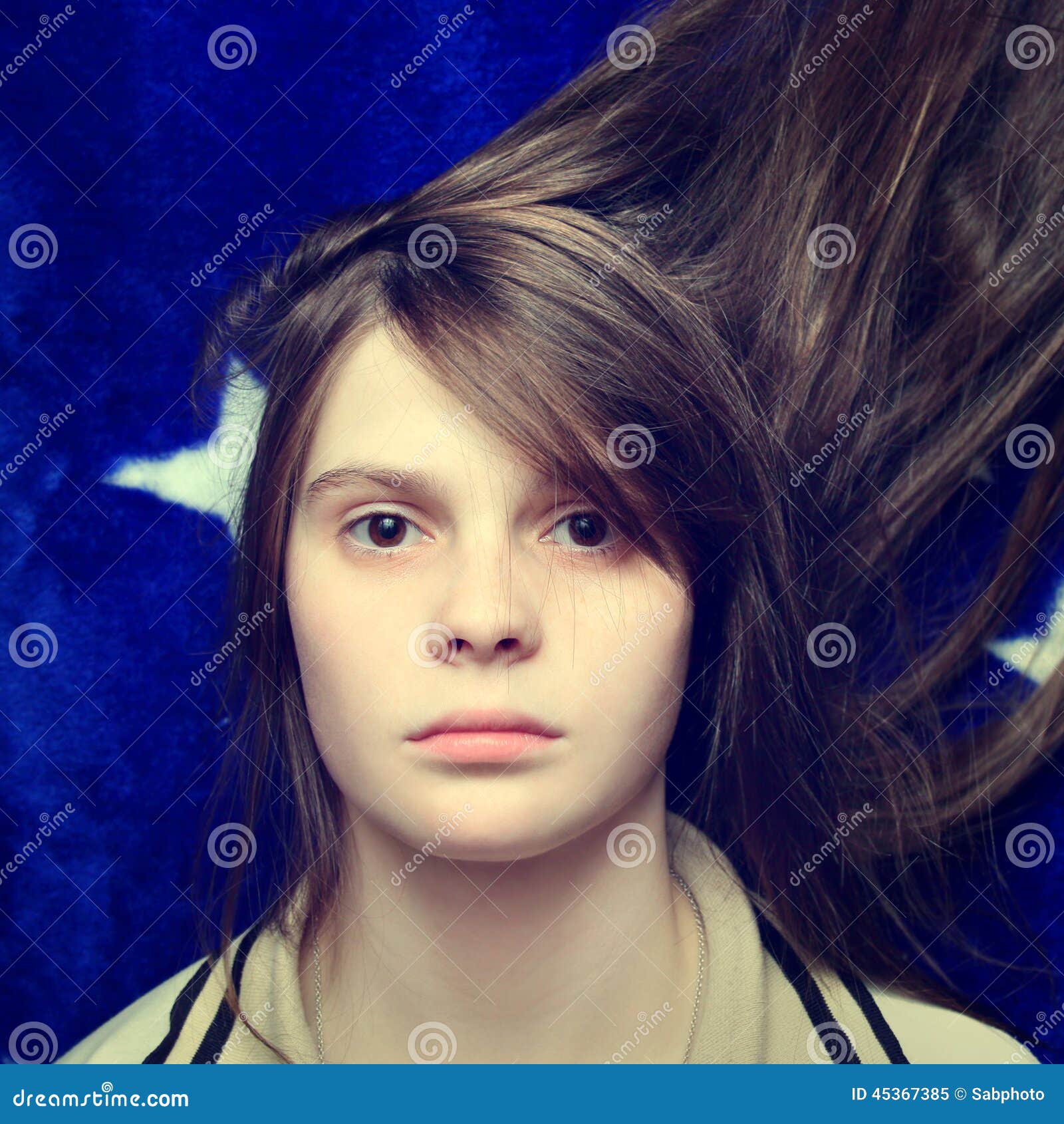 Teenage Girl Portrait Royalty-Free Stock Photography | CartoonDealer ...