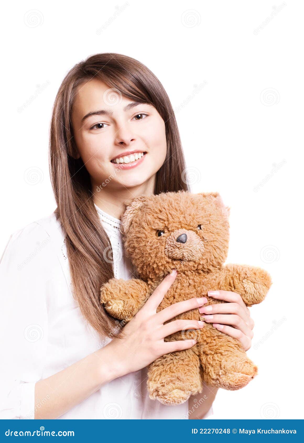 Teenage girl with toy stock photo. Image of attractive - 22270248