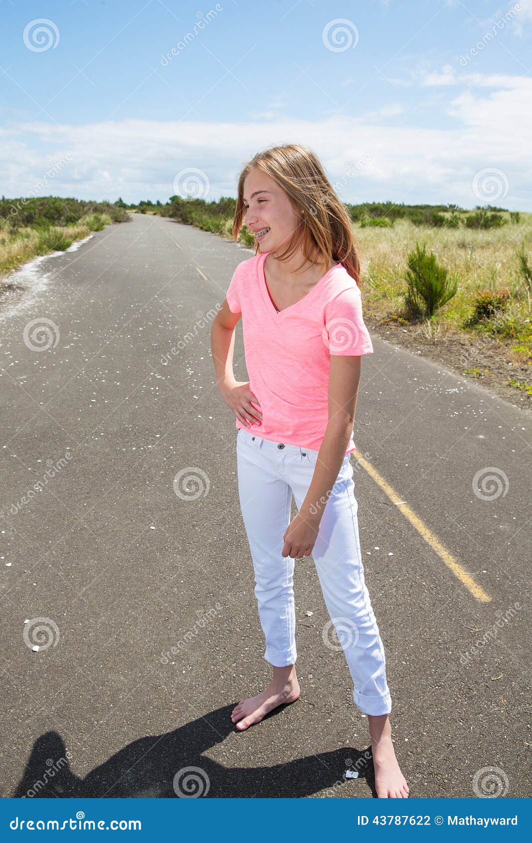 https://thumbs.dreamstime.com/z/teenage-girl-travels-barefoot-empty-road-pretty-teen-walking-country-bare-feet-43787622.jpg