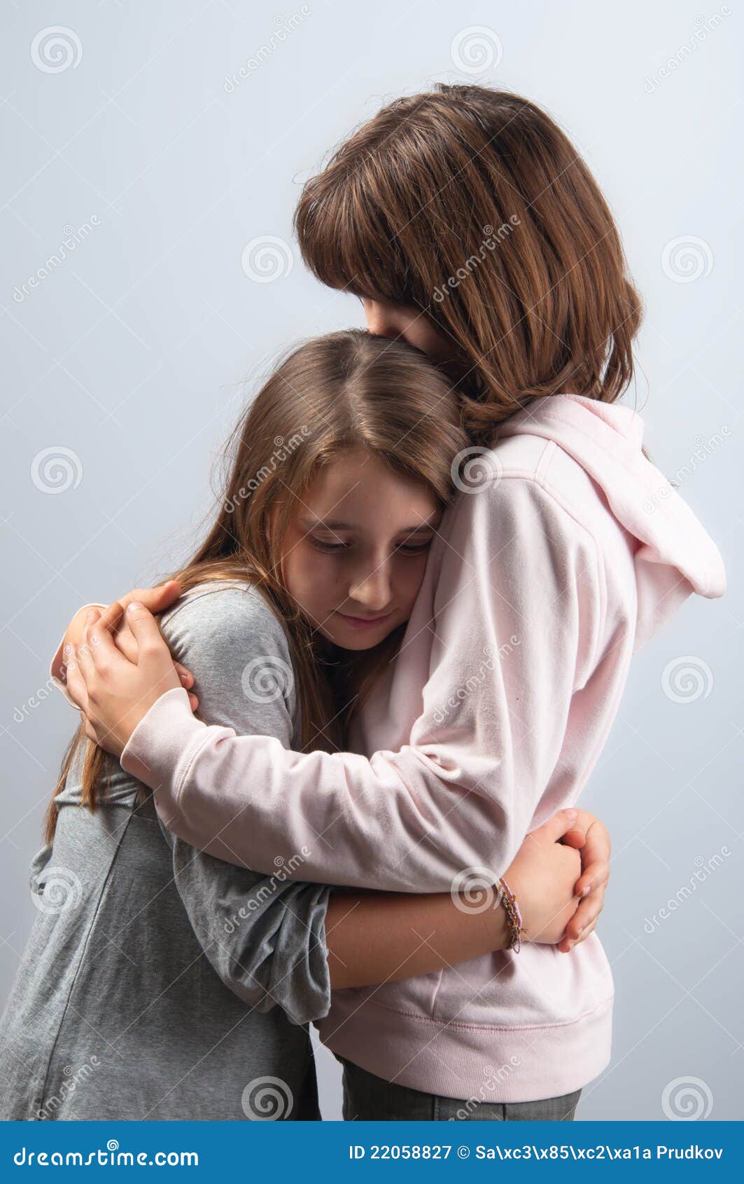 Teen Girls Hugging