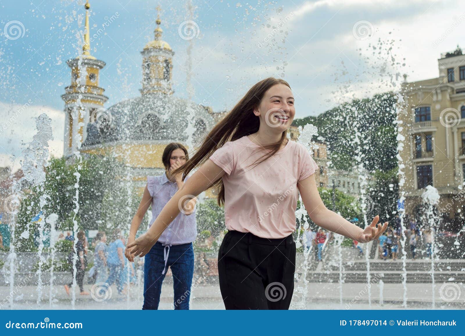 Teens In Wet Clothes