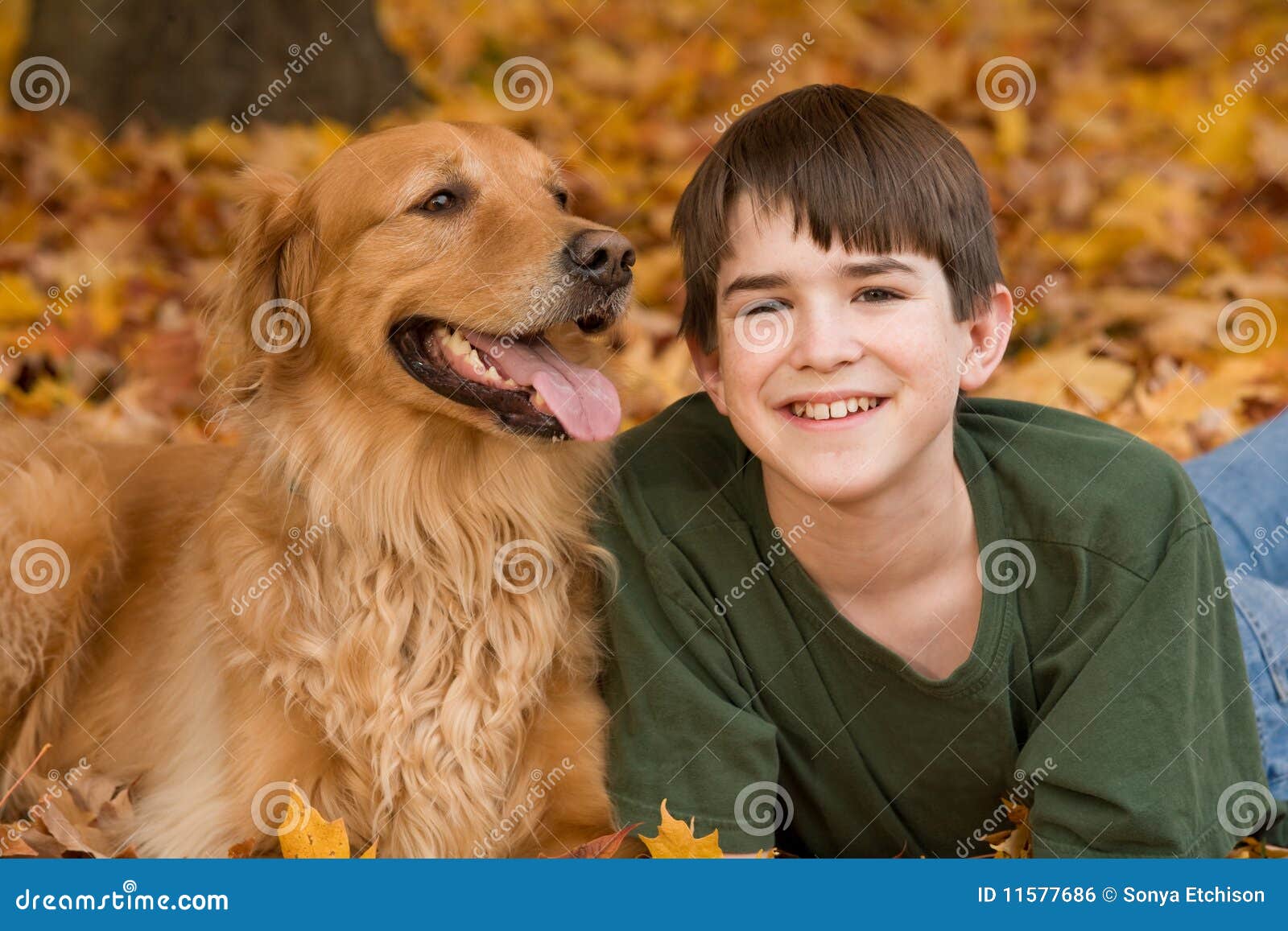 Teenager and Dog stock photo. Image of caucasian, child - 11577686