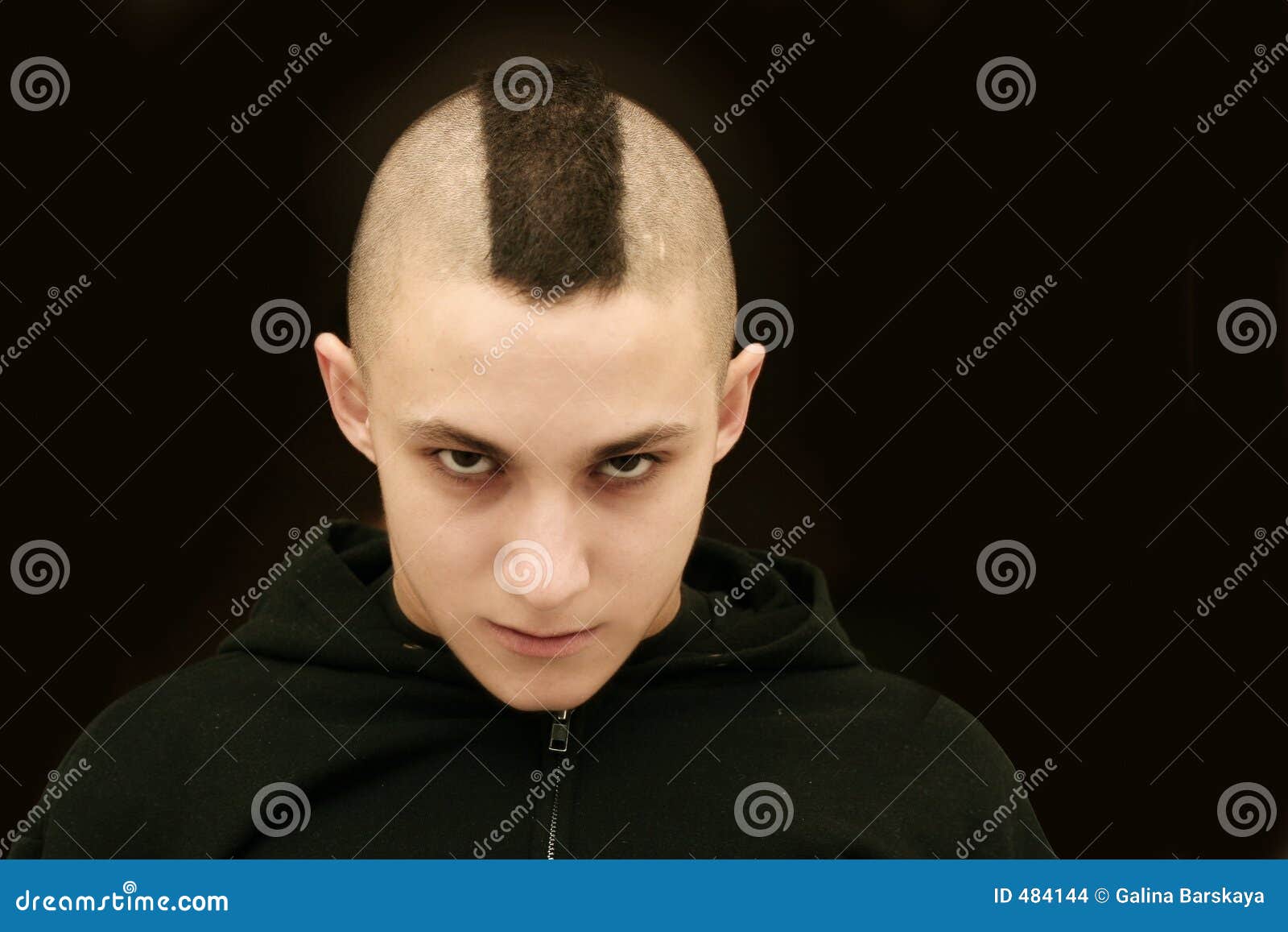 Teenager with mohawk stock photo. Image of adolescent 