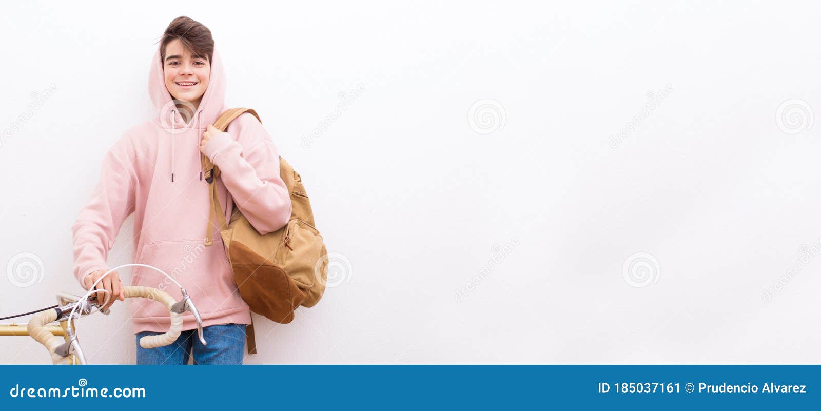 Teenager Student or Boy with Mobile Phone Stock Image - Image of ...