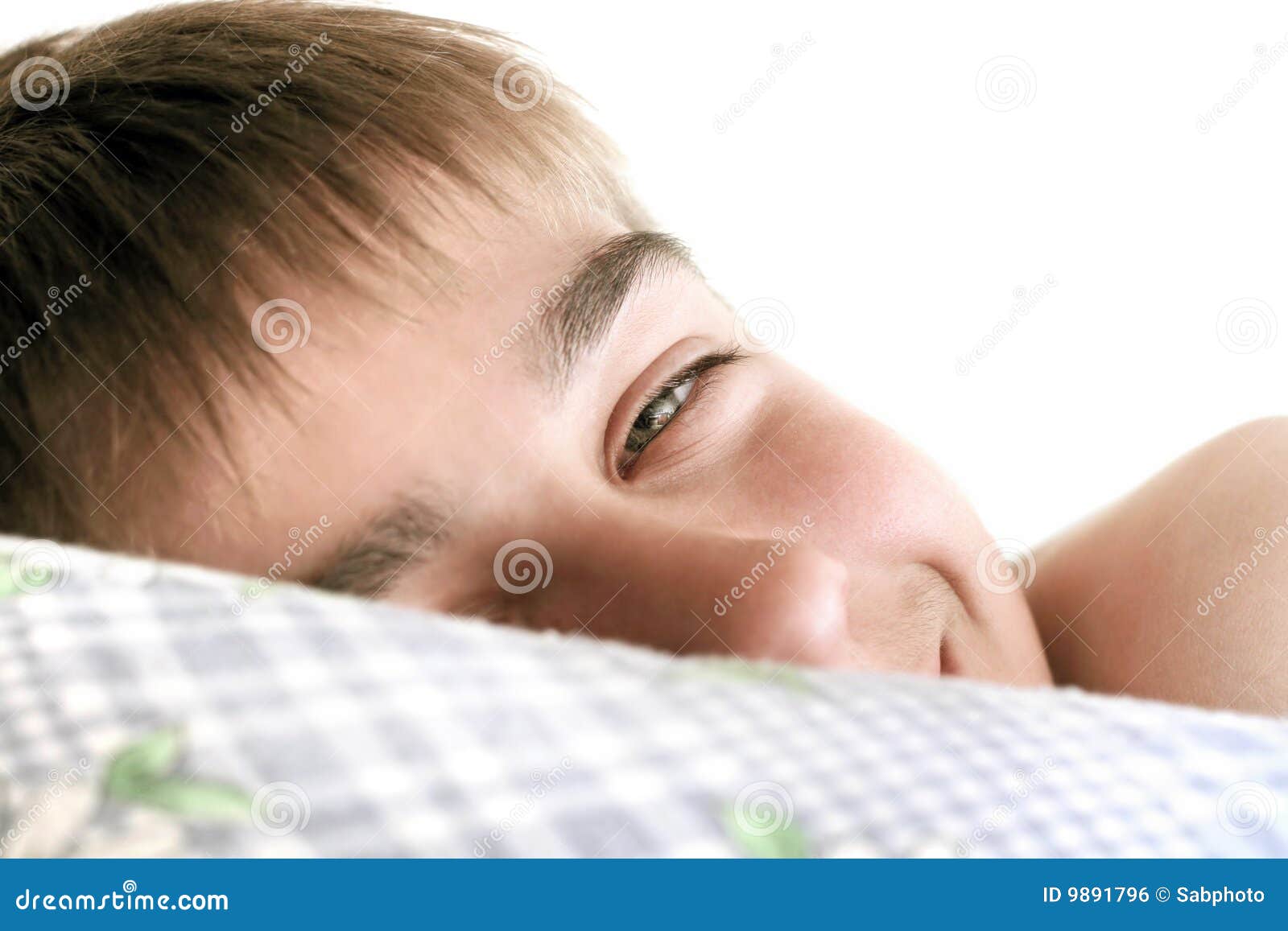 Teenager waking up stock photo. Image of exhaustion, eyes 9891796