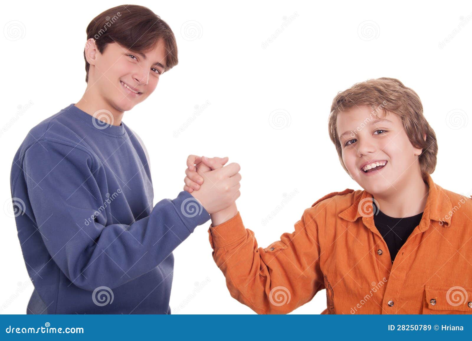 Teenagers Shaking Hands Royalty Free Stock Images Image 28250789