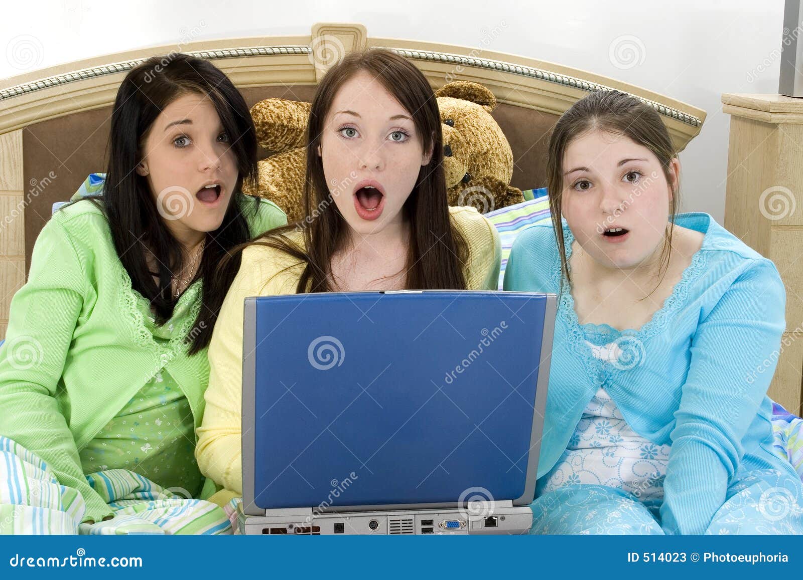 Teens And A Laptop Stock Photos Image 514023