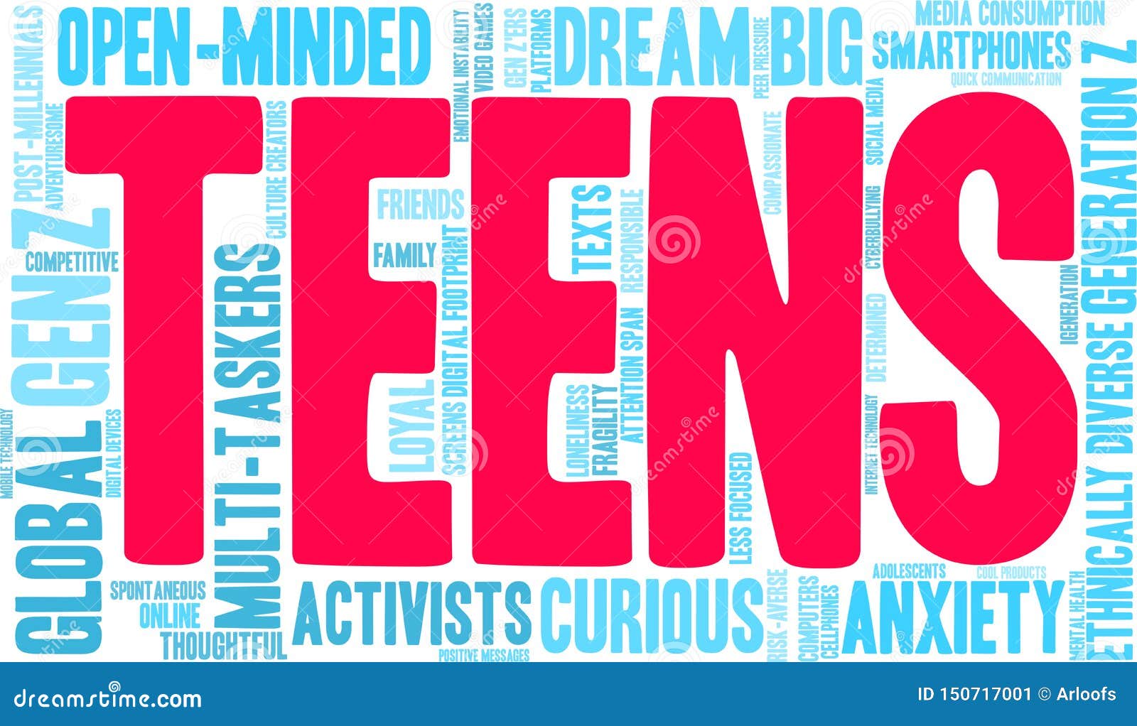Teens Word Cloud stock vector. Illustration of ethnically 150717001