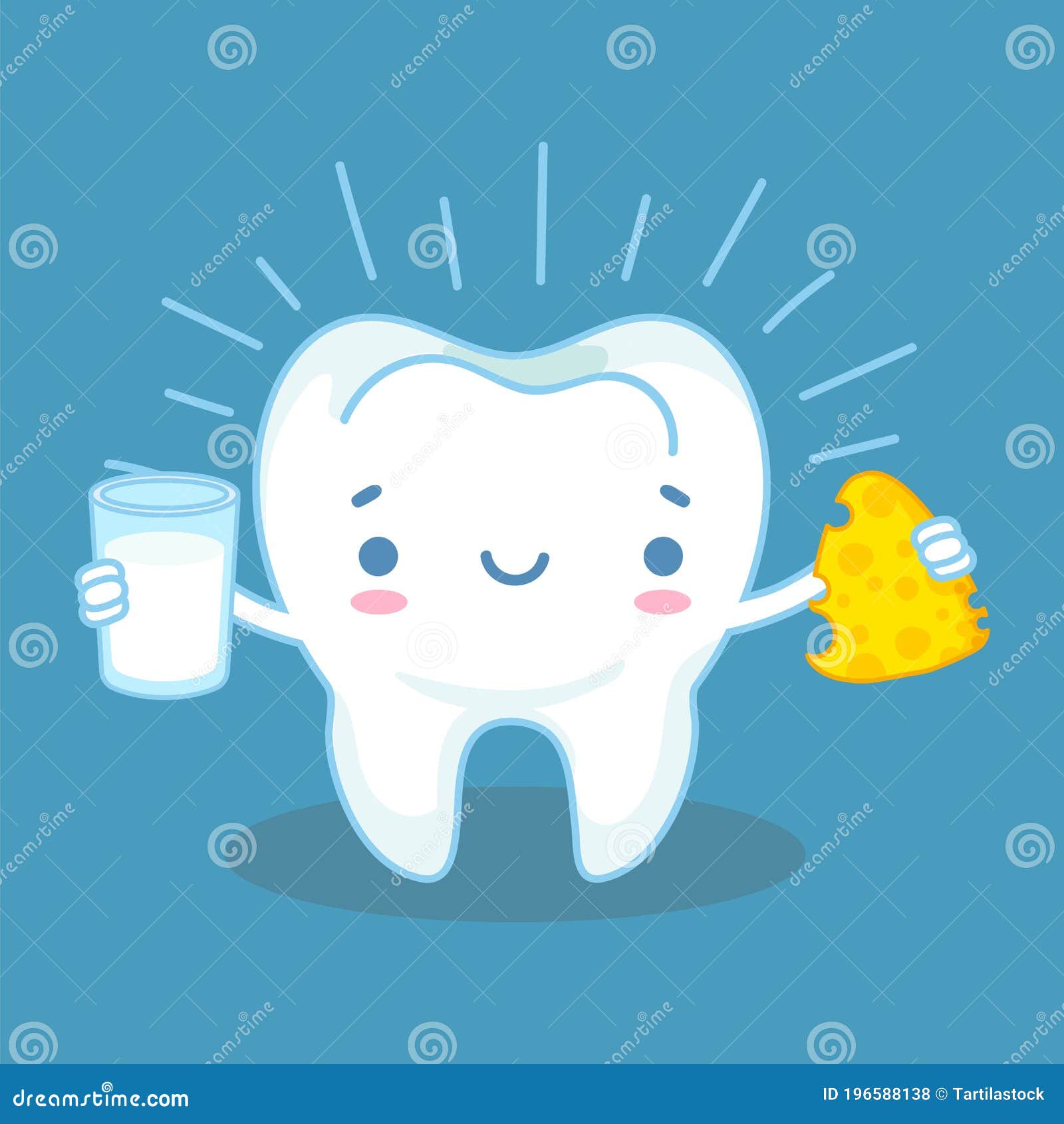 teeth and calcium. healthy tooth and milk products with high calcium, friendly cheese and milk, preventative habit