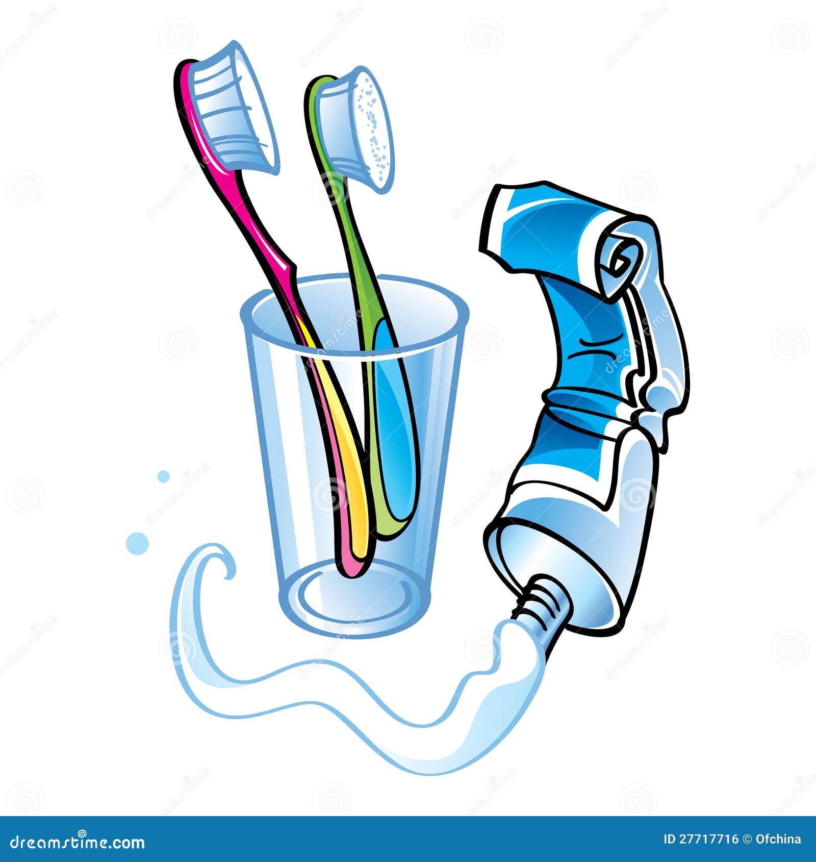 Teeth cleaning stock vector. Illustration of object, care 27717716