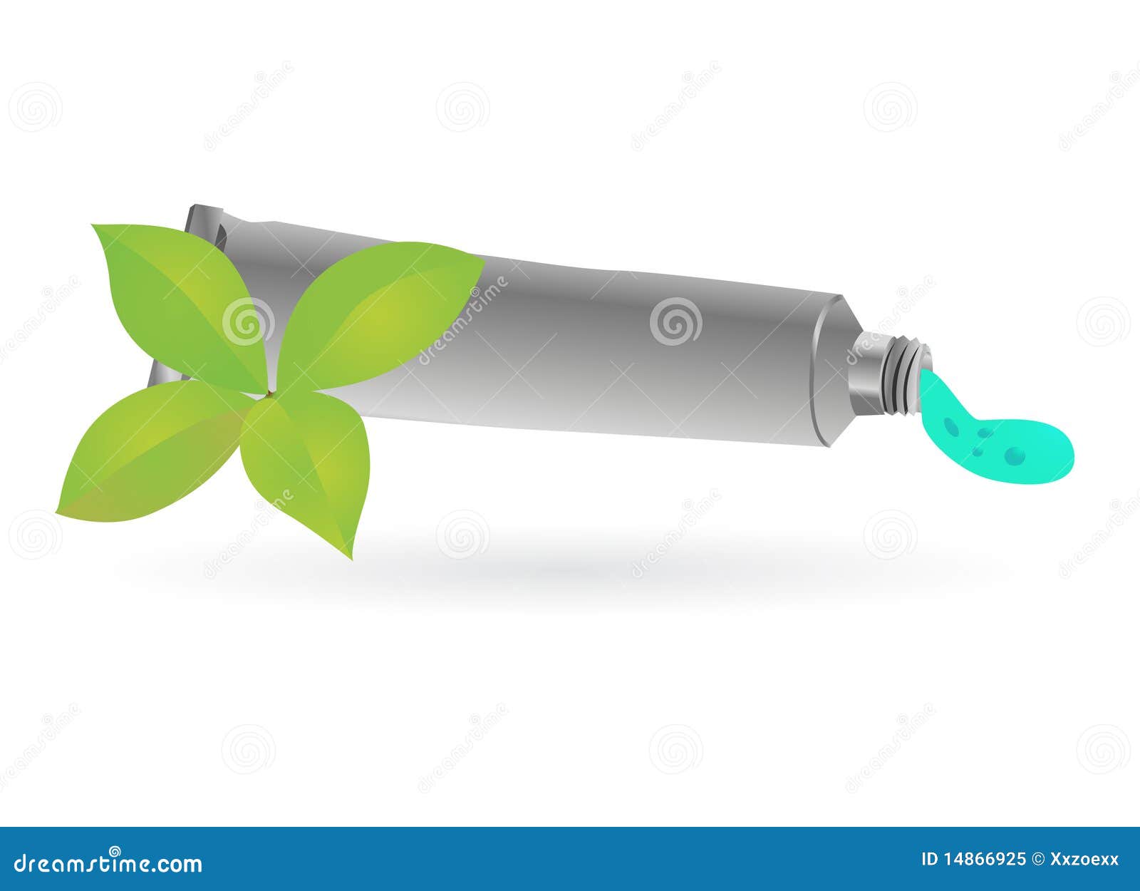 Teeth Cream Tube Mint Taste Stock Vector Illustration of teeth