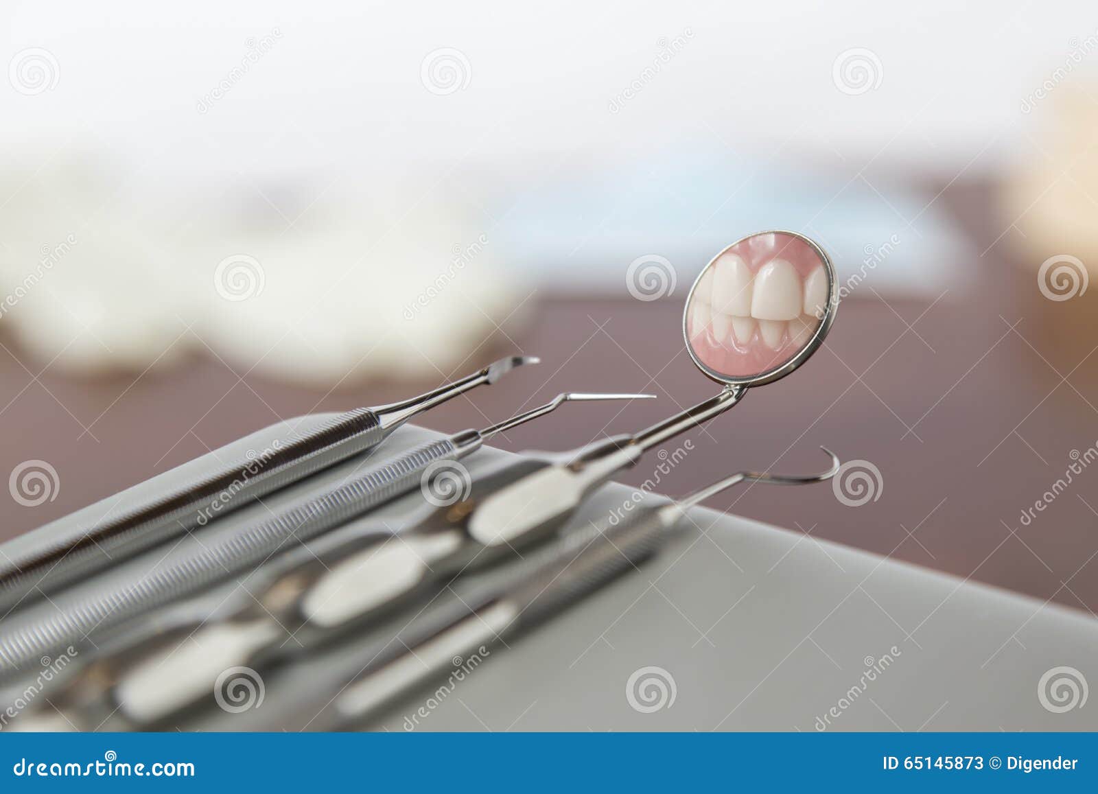 Teeth dental exam mirror stock image. Image of inspection 65145873