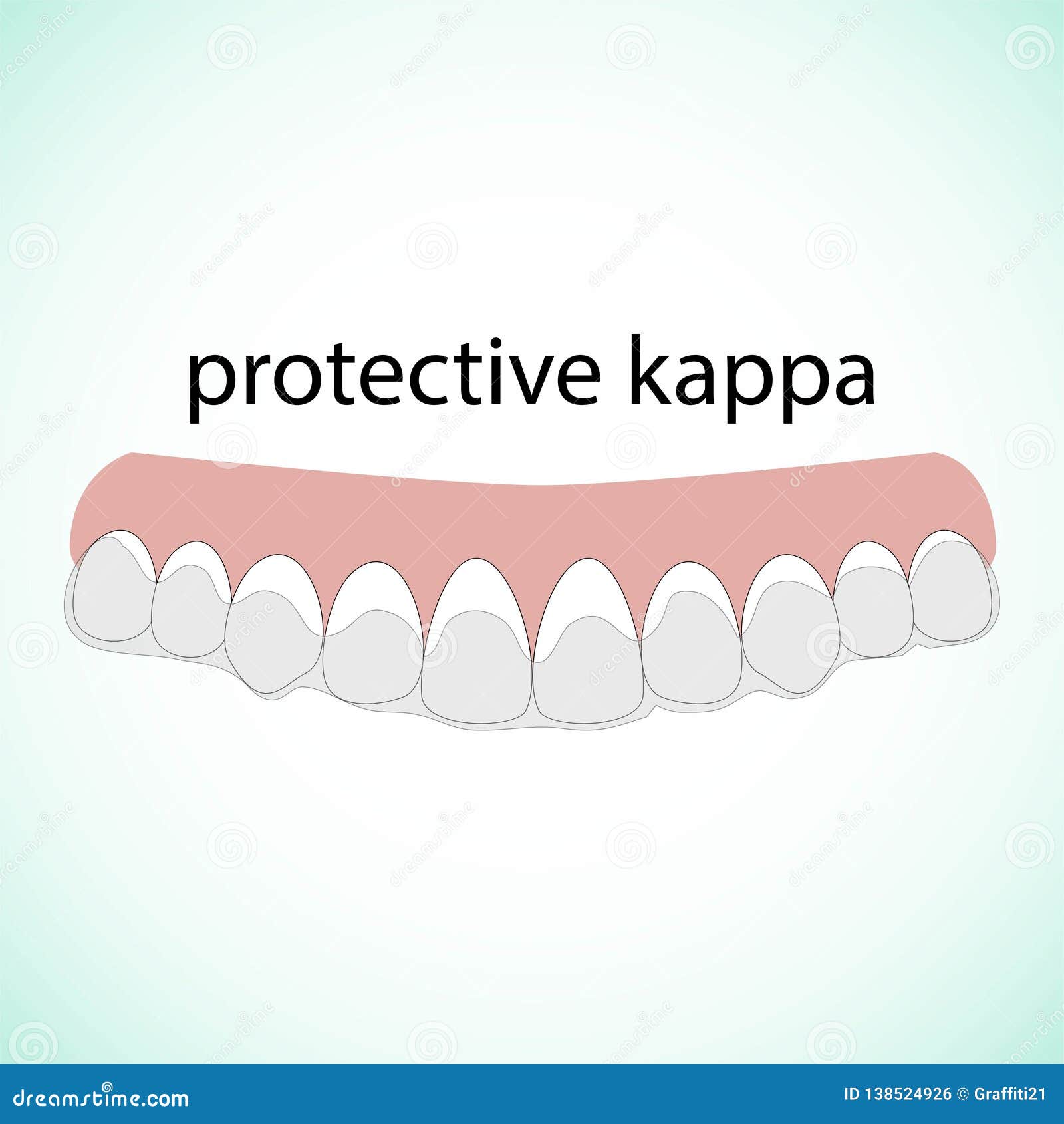 Beurs Pamflet Bruidegom Teeth Illustration Vector. Erased Teeth. Protective Kappa Stock Vector -  Illustration of teeth, care: 138524926