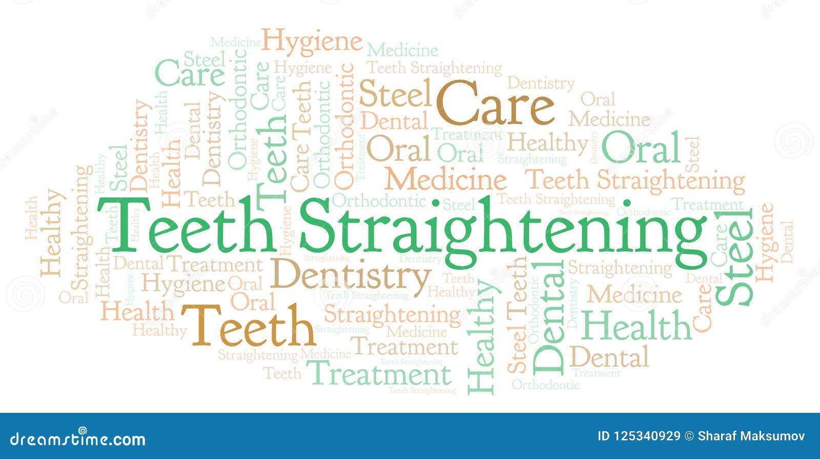 Teeth Straightening Word Cloud. Stock Illustration Illustration of