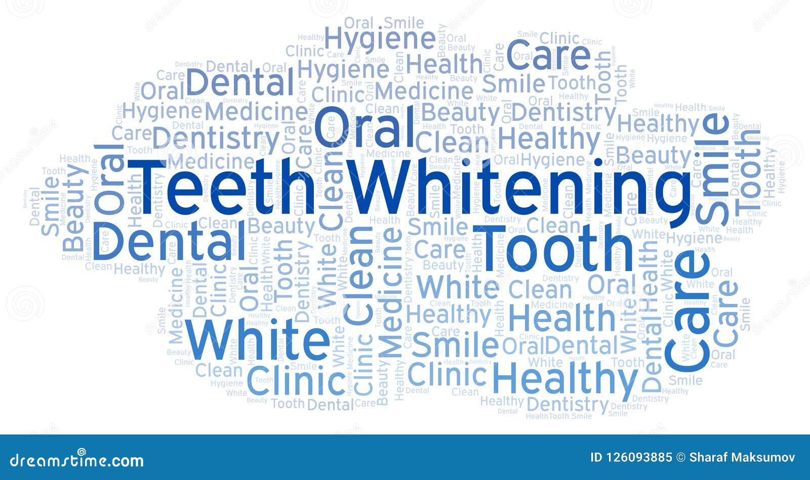 Teeth Whitening Word Cloud. Stock Illustration Illustration of print