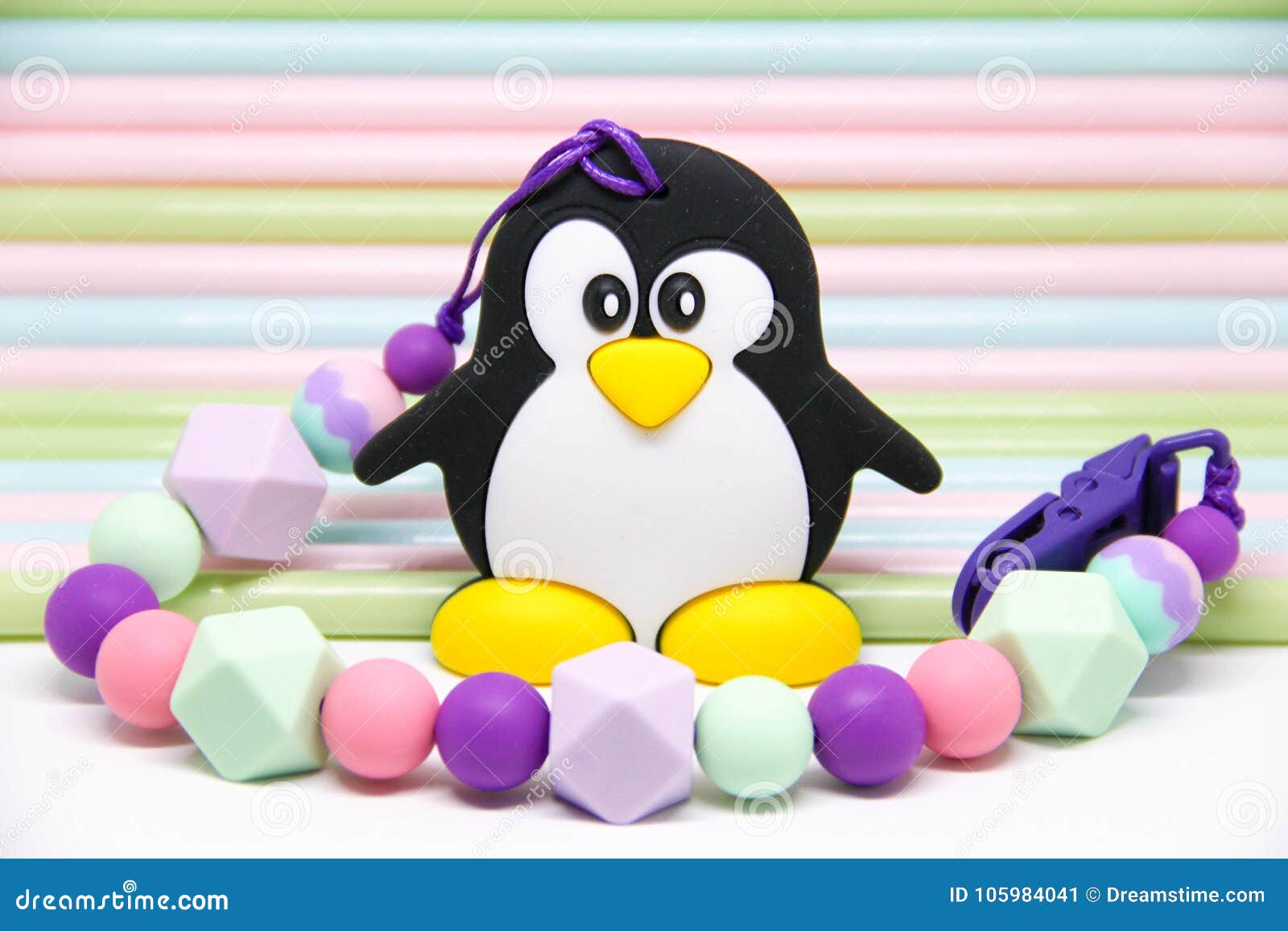Teether `Penguin` stock image. Image of funny, grew - 105984041