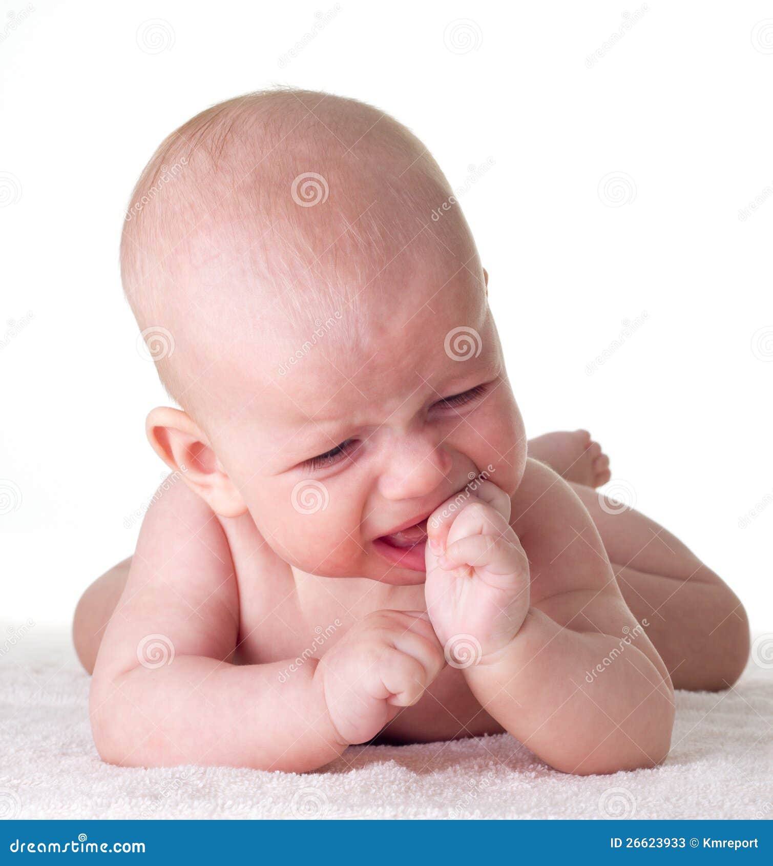 Teething baby stock image. Image of child, bite, caucasian 26623933