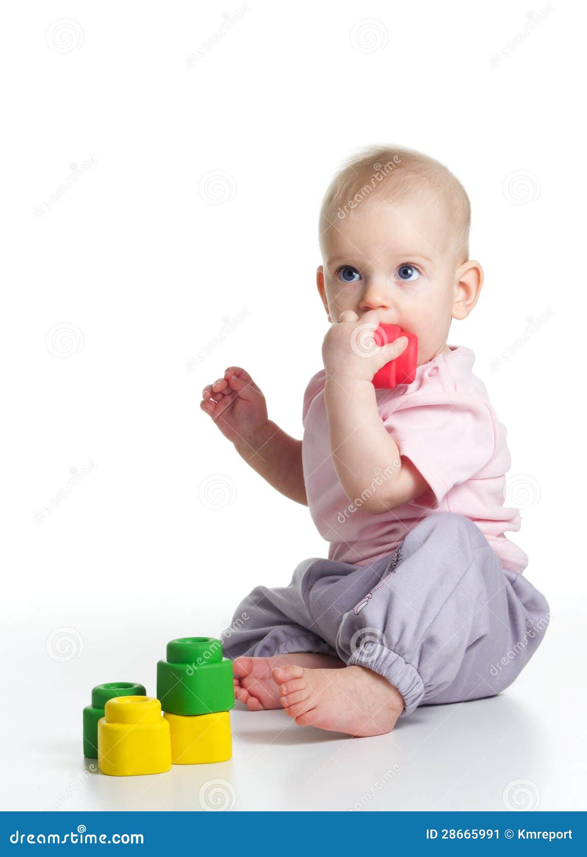 Teething baby stock image. Image of child, massage, teething 28665991