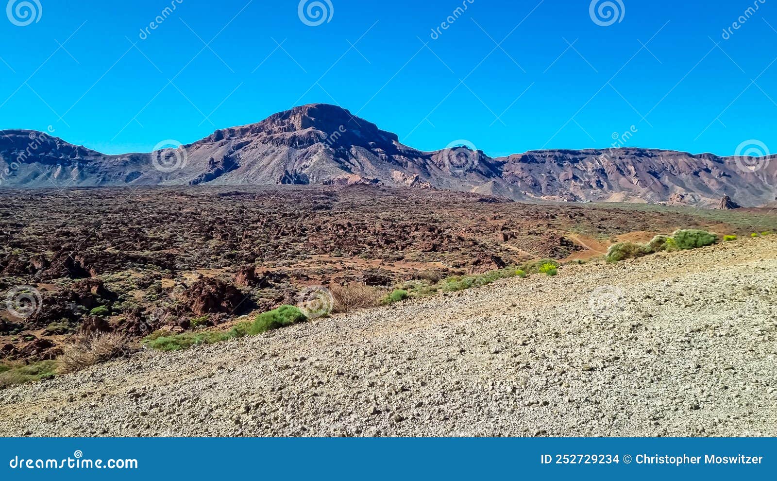 teide - panoramic view on guajara seen from montana majua in volcano mount teide national park, tenerife, spain