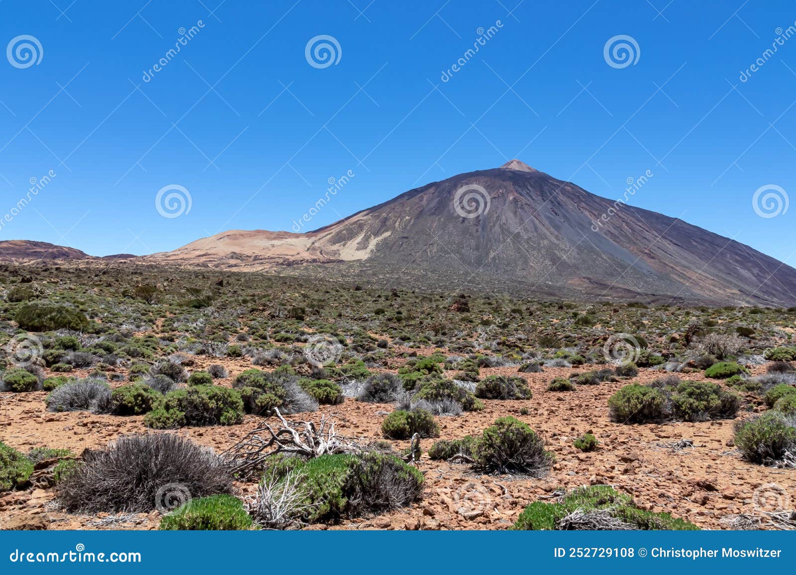 teide - panoramic view on volcano pico del teide and montana blanca, mount el teide national park, tenerife, canary islands,