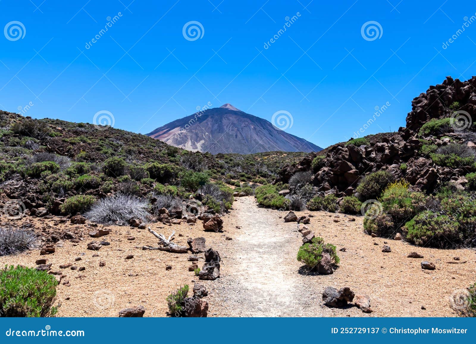 teide - panoramic view on volcano pico del teide and montana blanca, mount el teide national park, tenerife, canary islands,