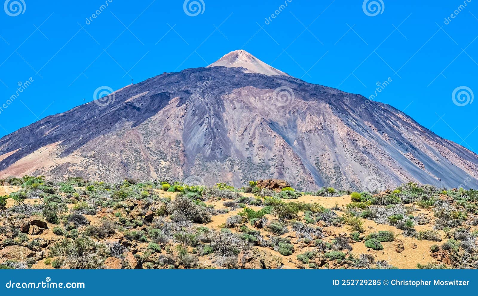 teide - panoramic view on volcano pico del teide and montana blanca, mount el teide national park, tenerife, canary islands,