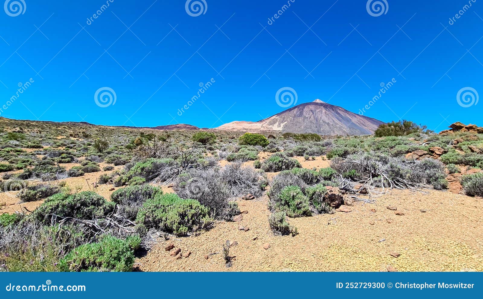 teide - panoramic view on volcano pico del teide and montana blanca, mount el teide national park, tenerife, canary islands,