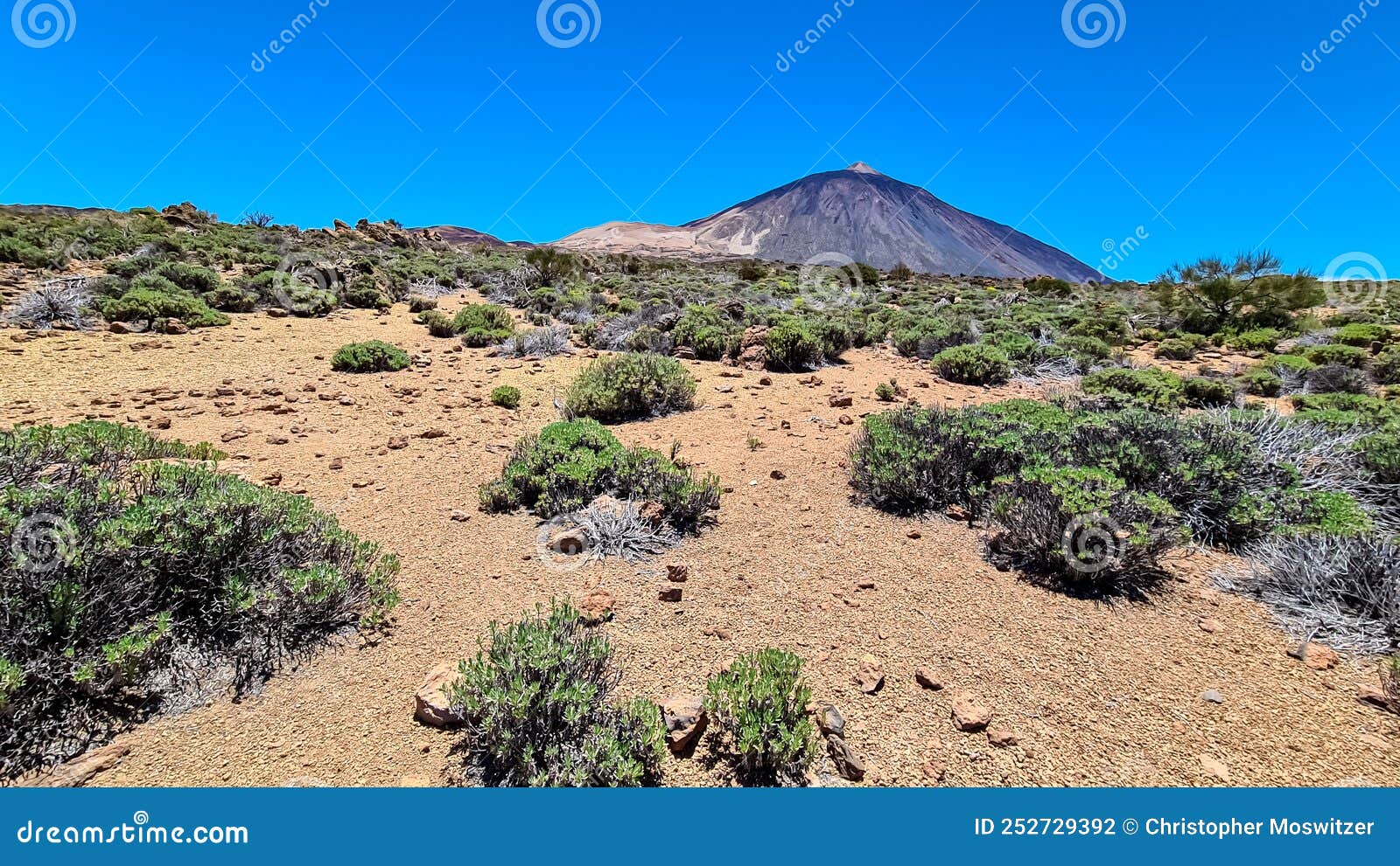 teide - panoramic view on volcano pico del teide and montana blanca, mount el teide national park, tenerife, canary islands,