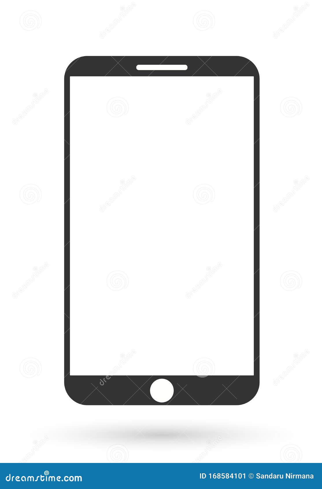 Teléfono Inteligente Móvil Realista Para IPhone De Apple Con Fondo Blanco Y  Negro Ilustración del Vector - Ilustración de vector, reloj: 168584101