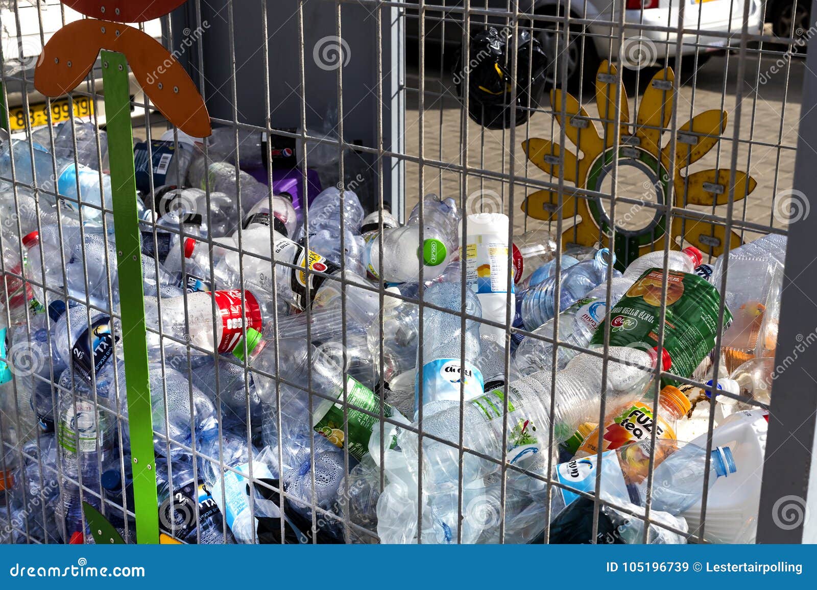 Containers for the Collection of Plastic Containers for Processing on