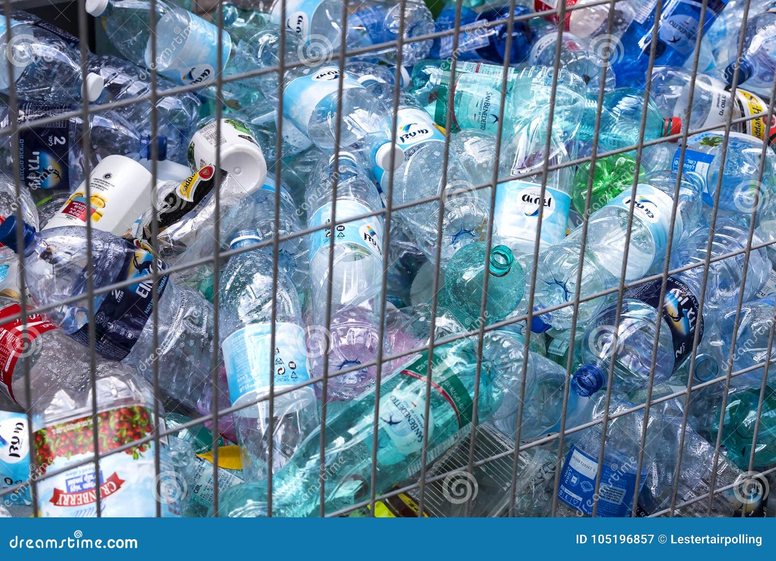 Containers for the Collection of Plastic Containers for Processing on