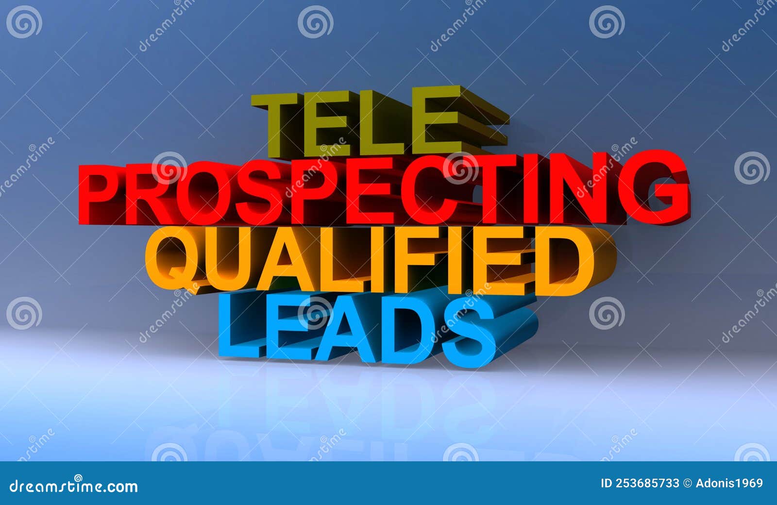 tele prospecting qualified leads on blue