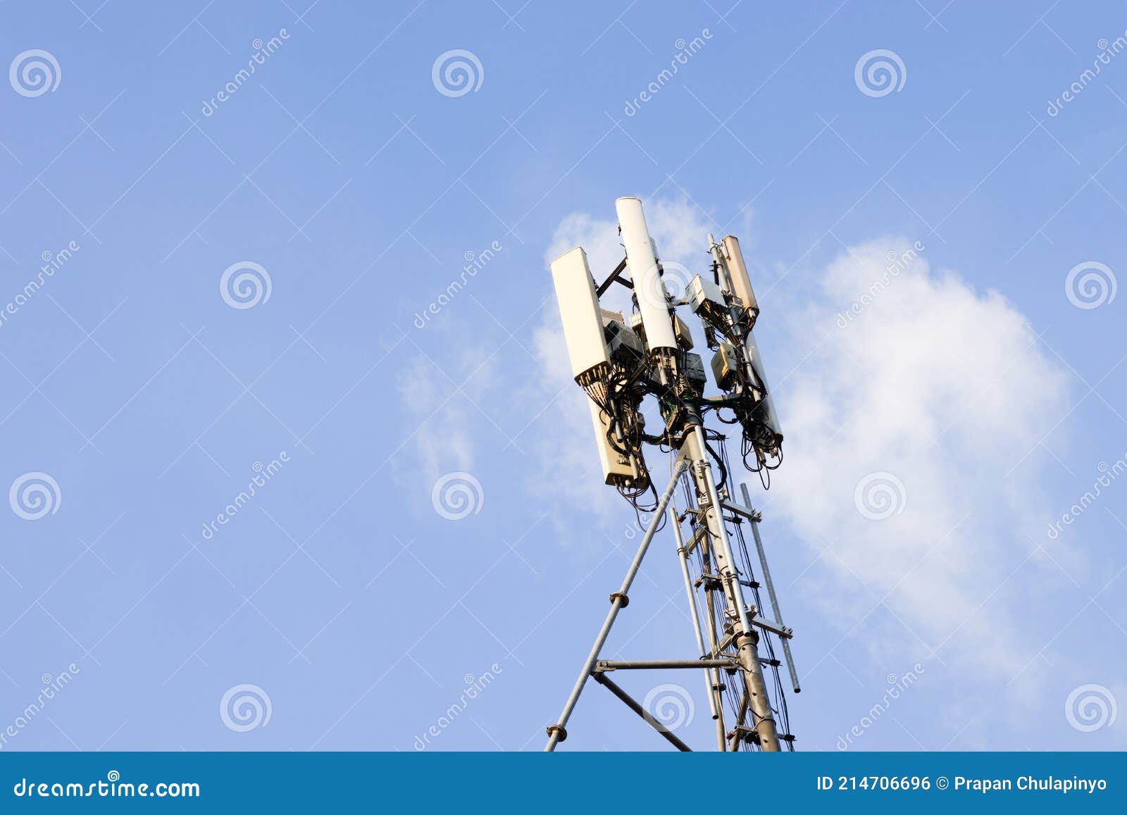 tower and blue sky stock photo. Image of pole 214706696
