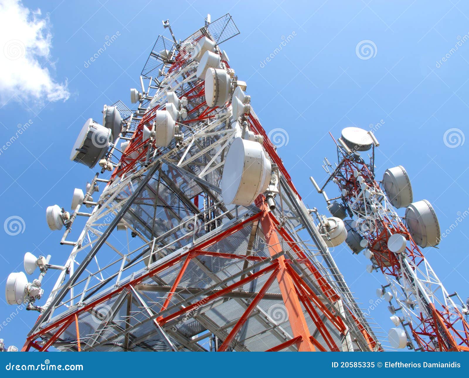antenna stock image. Image of cloudscape 20585335