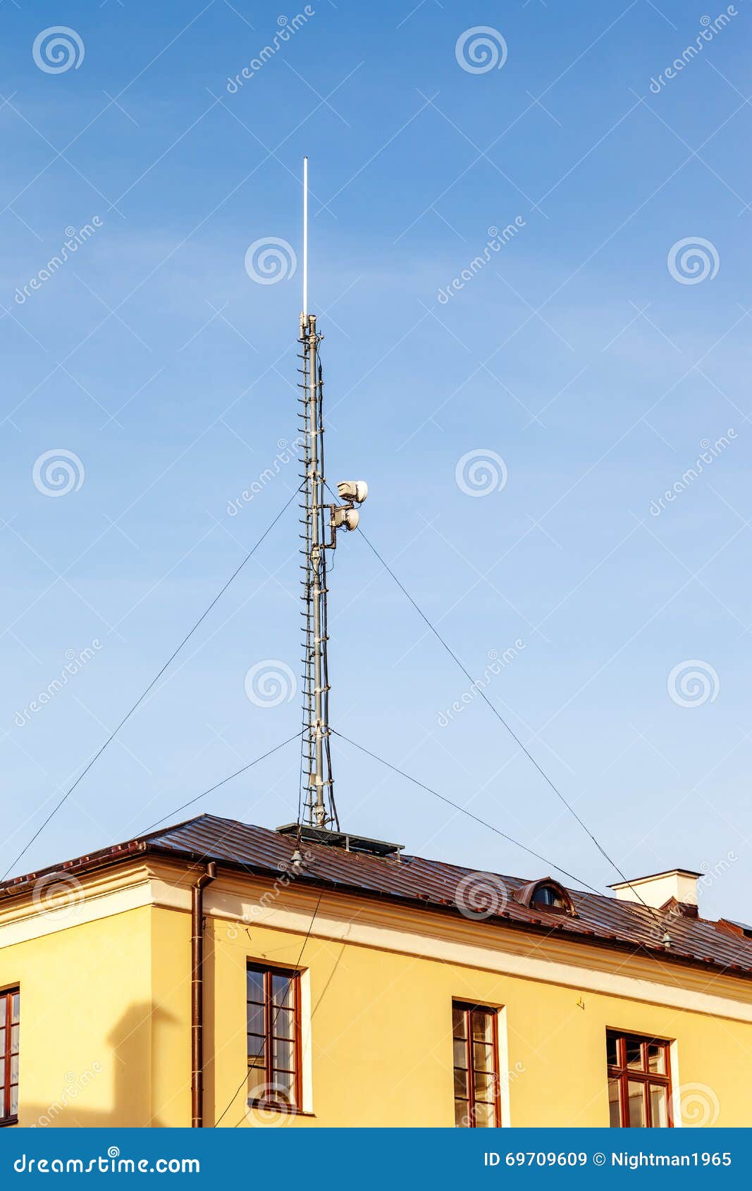 Radio Antenna Stock Image Image of network, phone
