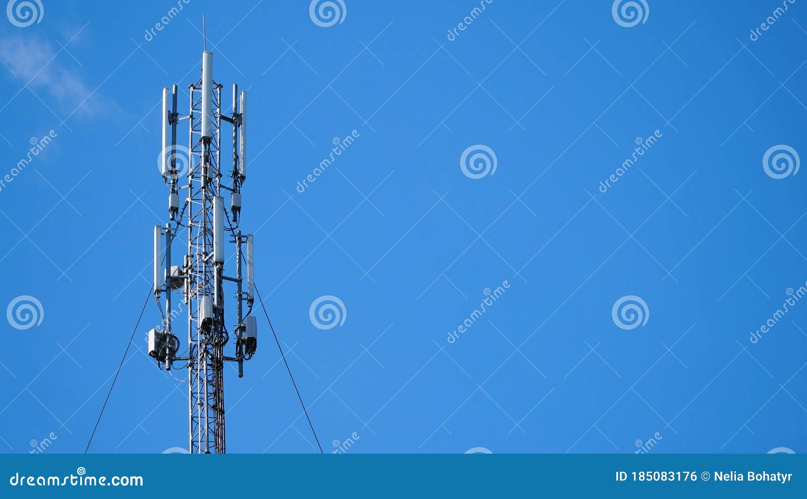 Tower of 4G and 5G Cellular. Base Station or Base