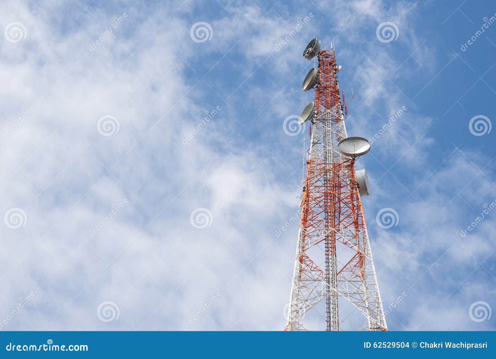 Tower with Clear Blue Sky Stock Photo Image of